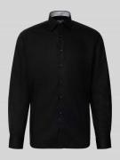 Comfort fit zakelijk overhemd van katoen met kentkraag