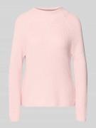 Gebreide pullover met opstaande kraag