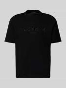 T-shirt met labeldetail