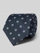 Stropdas van zijde in all-over look (8 cm)