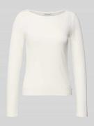 Slim fit shirt met lange mouwen van viscosemix