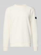 Regular fit shirt met lange mouwen van katoenmix