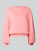 Oversized sweatshirt met ribboorden, model 'Brionna'