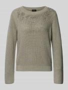 Gebreide pullover met siersteentjes