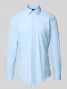 Slim fit zakelijk overhemd van katoenmix, model 'H-HANK'