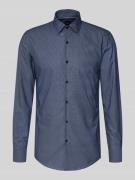 Slim fit zakelijk overhemd van een mix van lyocell en katoen, model 'H...