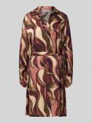 Mini-jurk van viscose met strikceintuur, model 'Be44atricee'