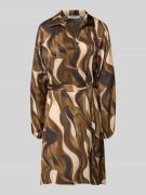 Mini-jurk van viscose met strikceintuur, model 'Be44atricee'