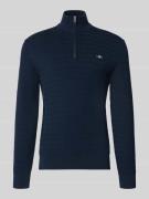 Gebreide pullover met opstaande kraag