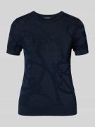 T-shirt met ribboorden, model 'EYELAH'