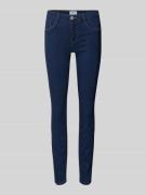 Skinny fit jeans van viscosemix, model 'Rain'