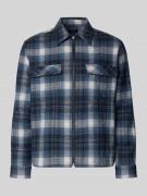 Regular fit overhemdjack met wol