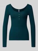 Slim fit shirt met lange mouwen van katoenmix, model 'KITTE'