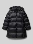 Regular fit gewatteerd jack met logostitching, model 'Celia'