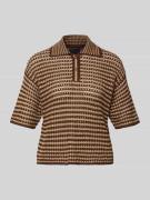 Gebreide pullover met korte knoopsluiting