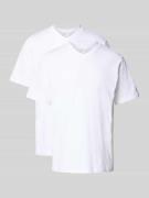 Amerikaans T-shirt, per twee verpakt