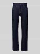 Straight fit jeans met steekzakken, model 'Mosa'