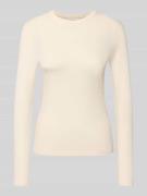 Slim fit shirt met lange mouwen van puur katoen