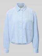 Relaxed fit overhemdblouse van puur katoen