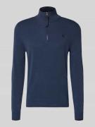 Gebreide pullover met schipperskraag