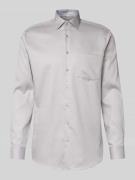 Regular fit zakelijk overhemd van katoen met kentkraag