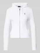 Regular fit gebreid jack met ritssluiting