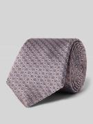 Stropdas van pure zijde met labeldetail