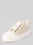 Sneakers met labeldetail, model 'EVY'