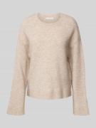 Oversized gebreide pullover van een mix van wol en alpaca