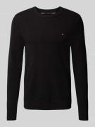 Regular fit gebreide pullover van zuiver katoen