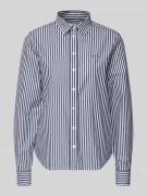 Overhemdblouse van katoen met streepmotief