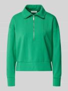 Sweatshirt met platte kraag