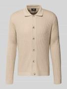 Gebreid jack met structuurmotief, model 'Yuris'