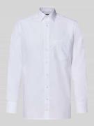 Regular fit vrijetijdsoverhemd met logostitching, model 'New'