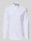 Slim fit zakelijk overhemd met extra lange mouwen