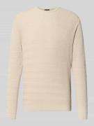 Regular fit gebreide pullover met ronde hals