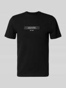 T-shirt met labeldetail