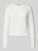 Pullover met ronde hals en tunnelkoord