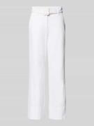 Jeans met stoffen riem