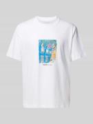 T-shirt met motiefprint, model 'PAROS'