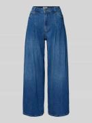Wide fit jeans met plooien