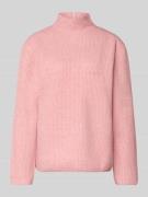 Gebreide pullover met opstaande kraag