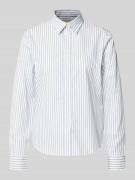 Regular fit blouse met labelstitching