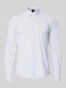 Slim fit vrijetijdsoverhemd met all-over motief, model 'P-ROAN-K-F-261...