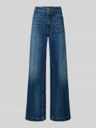Wide leg jeans met steekzakken