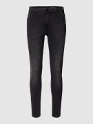 Skinny fit jeans met labelpatch