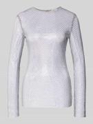 Shirt met lange mouwen en broderie anglaise, model 'LOPEROSO'