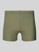 Skinny fit zwembroek met labelprint