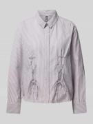 Regular fit overhemdblouse met katoen en korsetsluiting, model 'FABRIE...