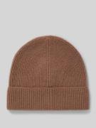 Muts van puur kasjmier in gebreide look